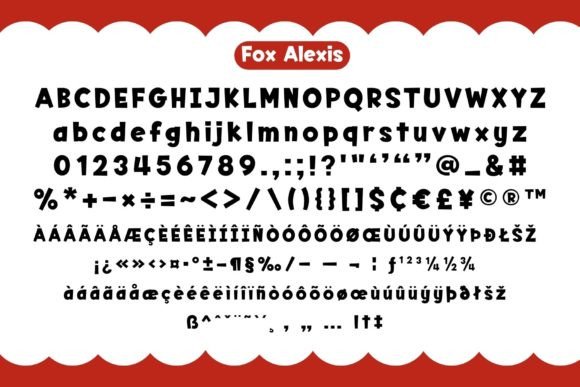 Fox Alexis Font PNG with transparent background - Preview 5