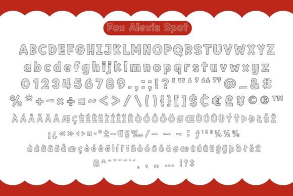 Fox Alexis Font PNG with transparent background - Preview 6