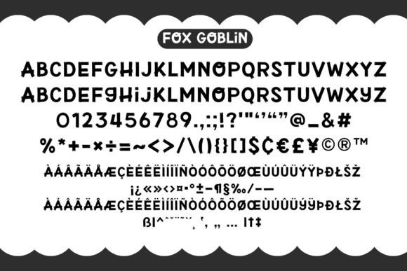 Fox Goblin Font PNG with transparent background - Preview 6