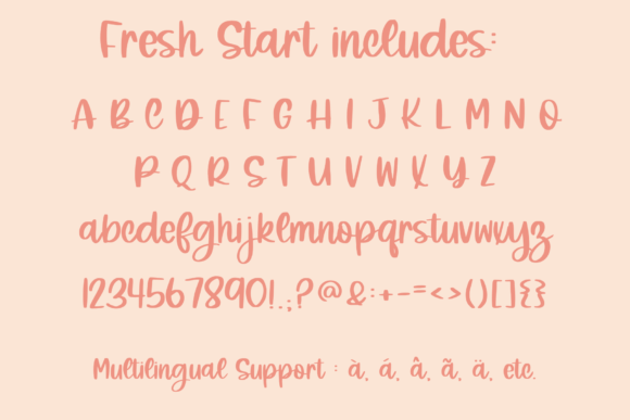 Fresh Start Font - Preview 2