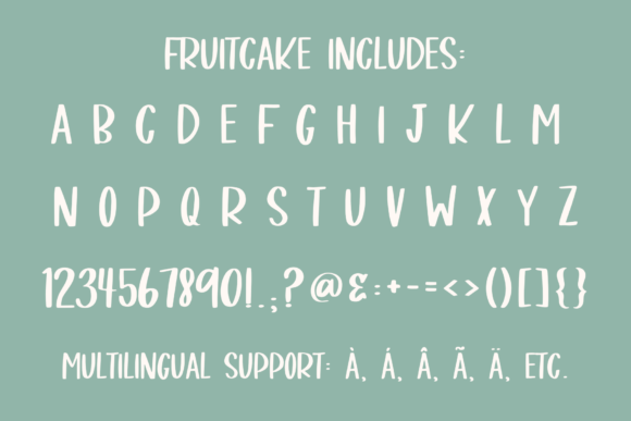 Fruitcake Font - Preview 3