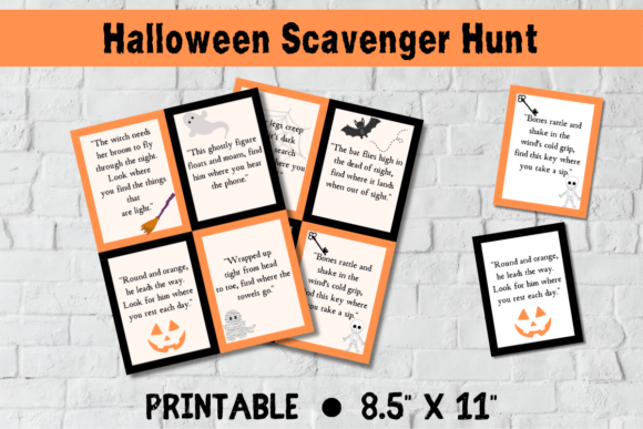Halloween Scavenger Hunt Printable PDF