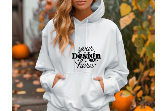 Halloween Women Hoodie Mockup 212 Grafica Felpe con cappuccio e felpe Di MockupMatrixStore