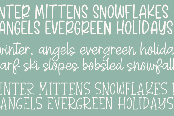 Handmade Holidays Trio Font PNG with transparent background - Preview 1
