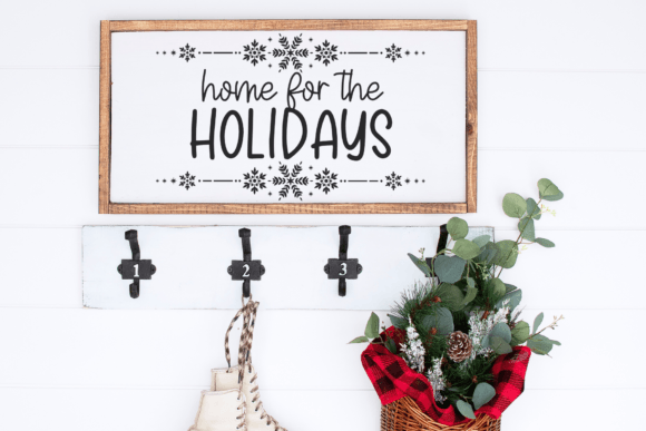 Handmade Holidays Trio Font PNG with transparent background - Preview 2