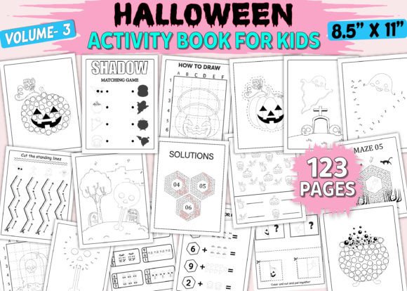 Happy Halloween Activity Book for Kids