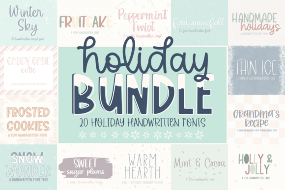 Holiday Font Bundle