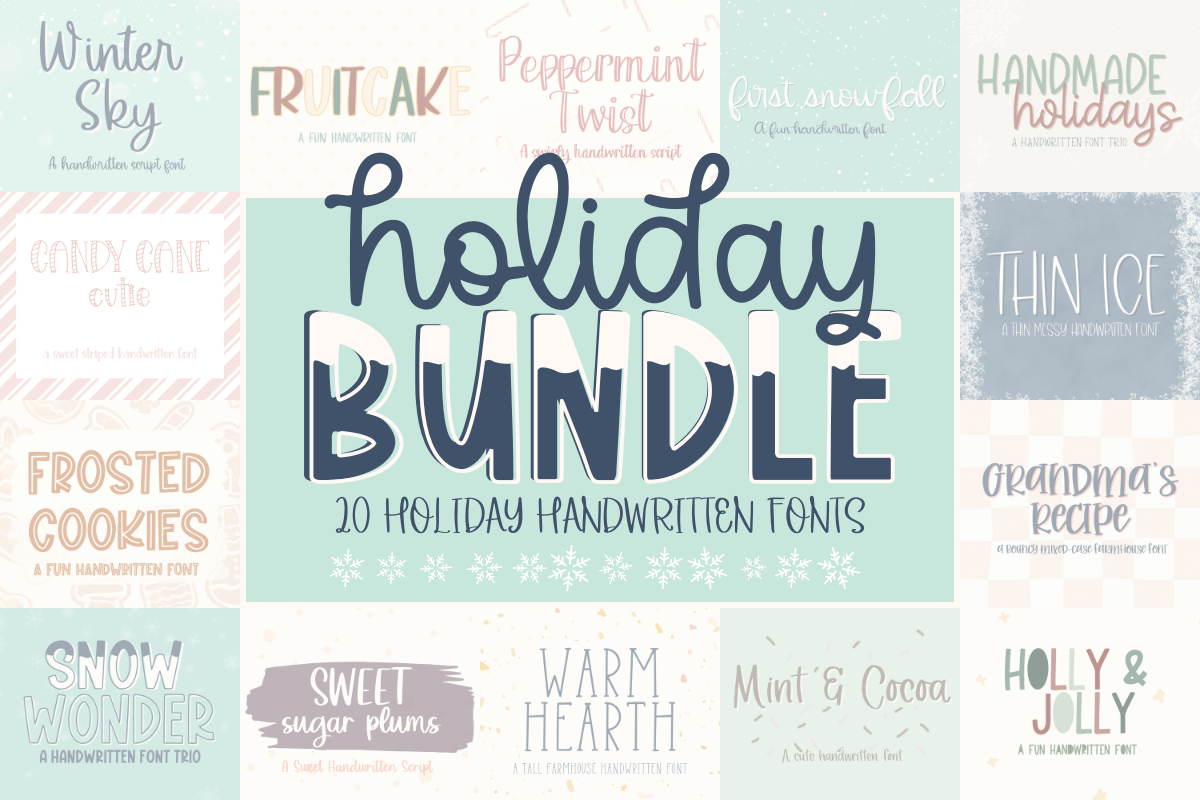Holiday Font Bundle