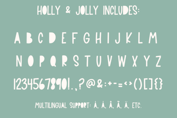 Holly and Jolly Font - Preview 3