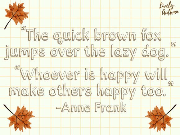 Maple Font PNG with transparent background - Preview 3