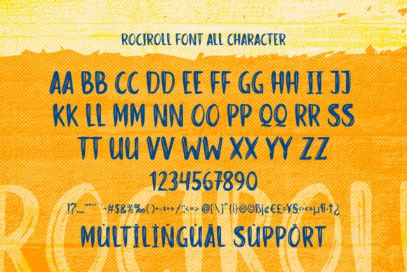 Rociroll Font PNG with transparent background - Preview 1