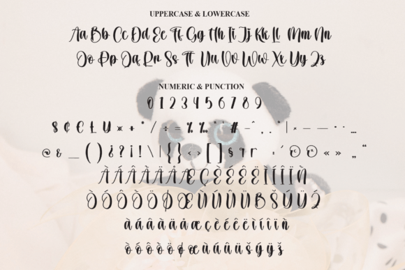 Rustic Panda Font PNG with transparent background - Preview 6