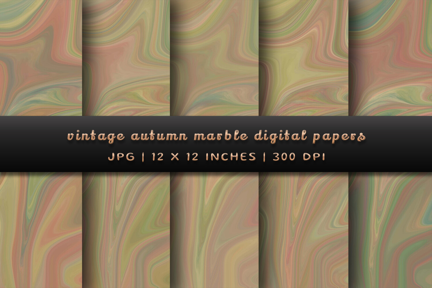 Vintage Autumn Marble Digital Papers Graphic by Pugazh Logan · Creative ...