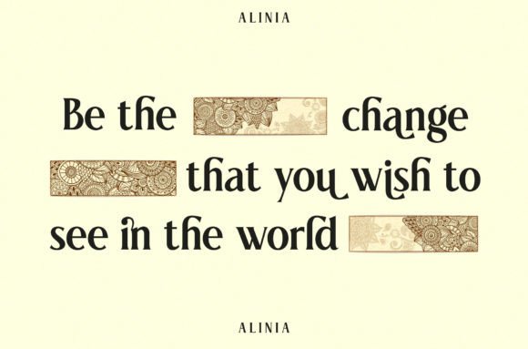 Alinia Font - Preview 6