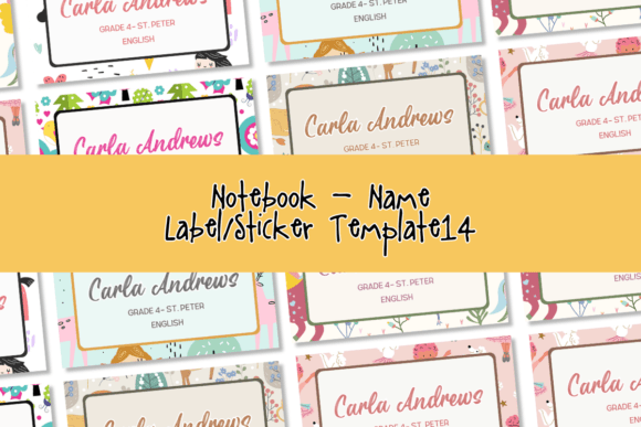 Canva Template - Name Labels14 PLR