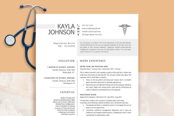 New Grad Nurse Resume Template