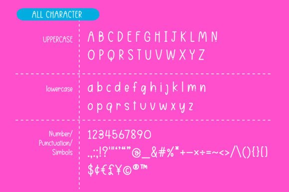 Playfulpen Font PNG with transparent background - Preview 1