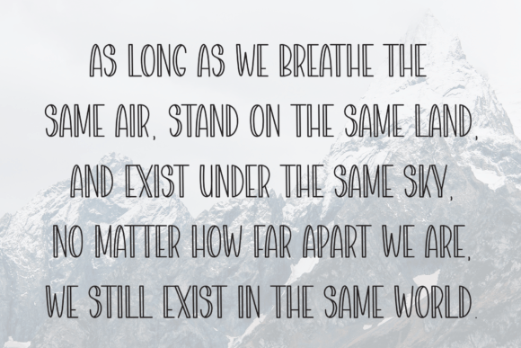 Rain Story Font PNG with transparent background - Preview 5