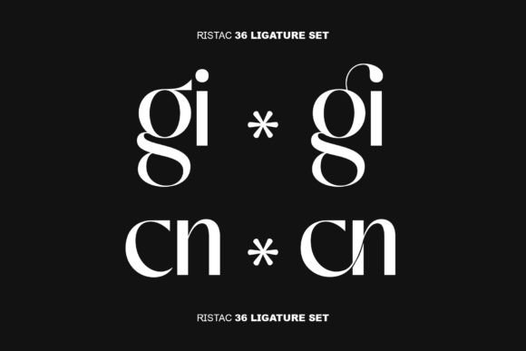 Ristac Font font preview - 2