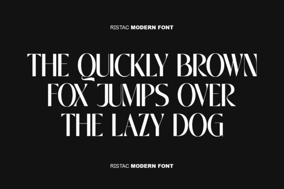 Ristac Font font preview - 3