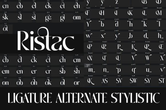 Ristac Font font preview - 6