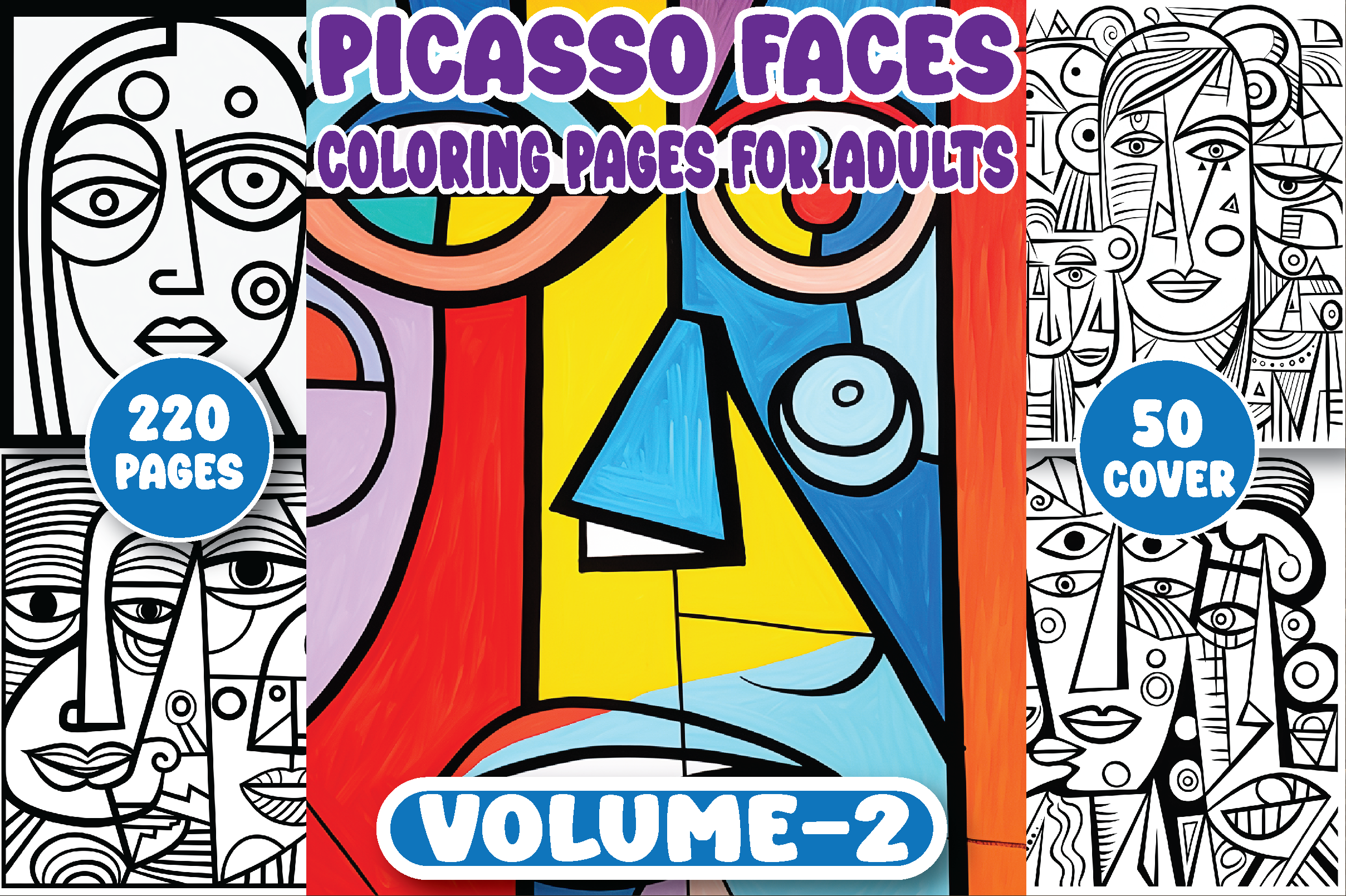 220 Picasso Faces Coloring Pages