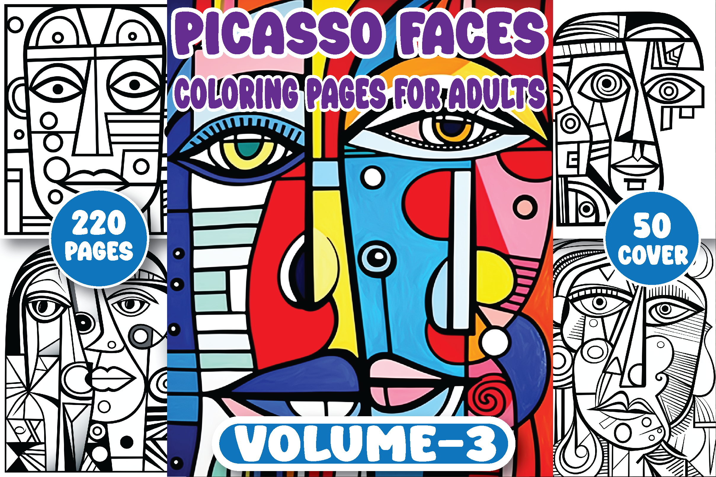 220 Picasso Faces Coloring Pages