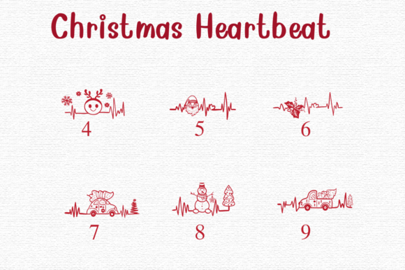 Christmas Heartbeat Font - Preview 3