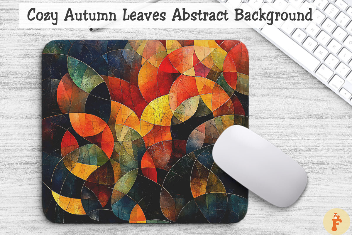 Cozy Autumn Leaves Abstract Background Graphic by Foxmia · Creative Fabrica
