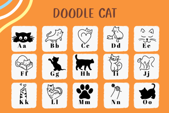 Doodle Cat Font - Preview 1