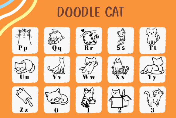 Doodle Cat Font - Preview 2