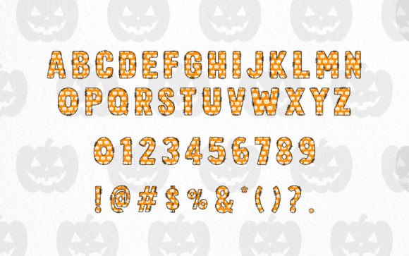 Halloween Army Set Font PNG with transparent background - Preview 3