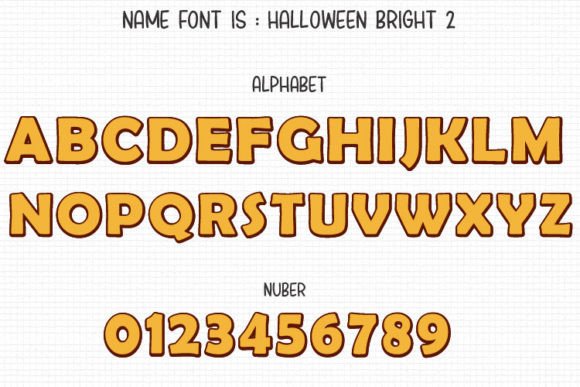 Halloween Bright Font - Preview 2