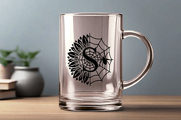 Halloween Sunflower Monogram Font - Preview 2