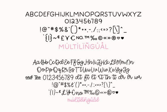 Keen Hand, Letters of Love Duo Font PNG with transparent background - Preview 1
