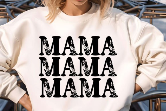 Mommy Flower Font PNG with transparent background - Preview 2