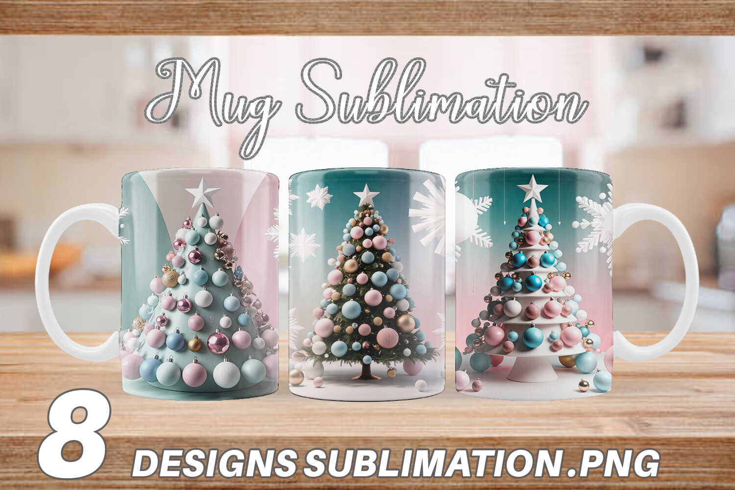 Mug Wrap Christmas Tree Graphic by Artnoy · Creative Fabrica