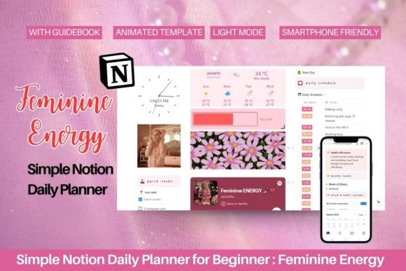 Notion Template Feminine Energy Planner