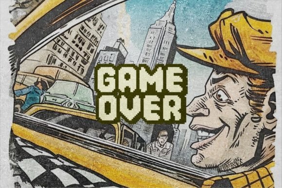 Pixel Game Font PNG with transparent background - Preview 4