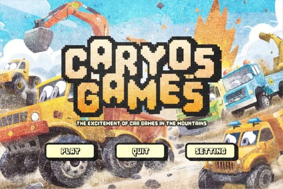 Pixel Game Font PNG with transparent background - Preview 6