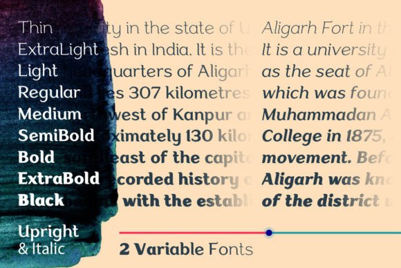 Aligarh Font - Preview 1