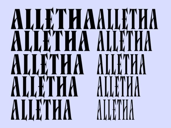 Alletha Font - Preview 2