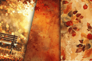 Autumn Freebie Fall Digital Paper Bundle Graphic by Regulrcrative ...
