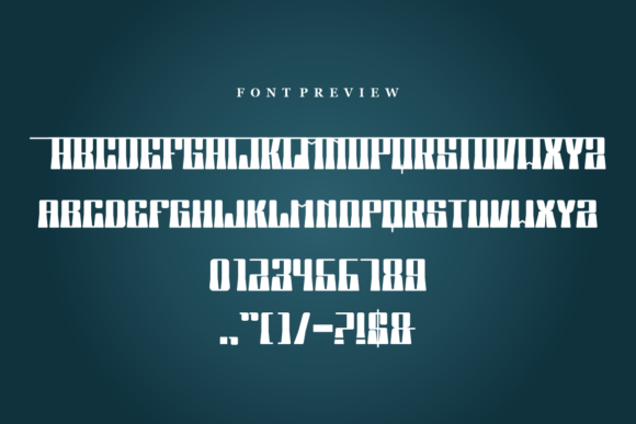 Dead Sentral Font - Preview 3
