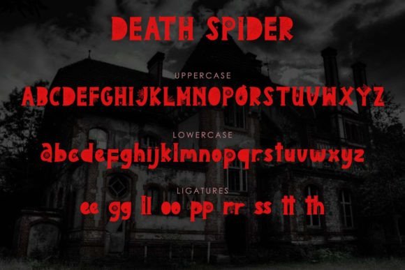 Death Spider Font - Preview 4