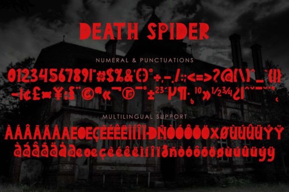 Death Spider Font - Preview 5