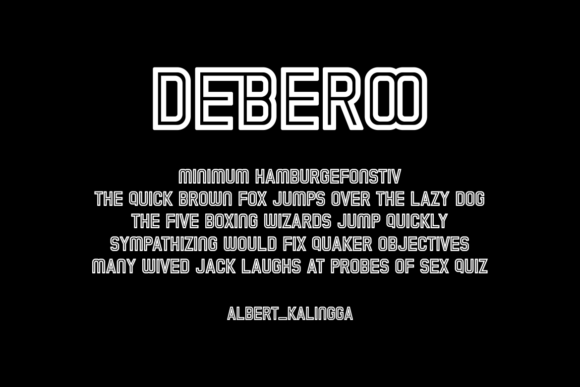 Deberoo Font - Preview 2