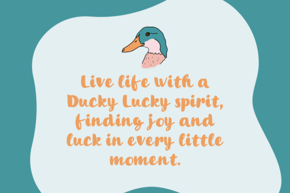 Ducky Lucky Font - Preview 1