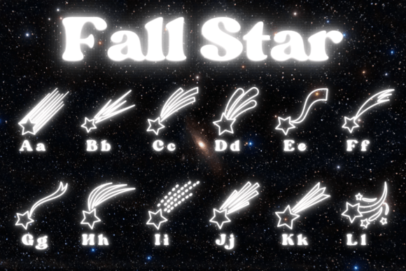 Fall Star Font - Preview 1