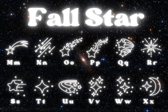 Fall Star Font - Preview 2